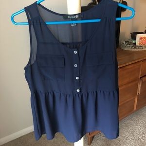 Navy Tank Top